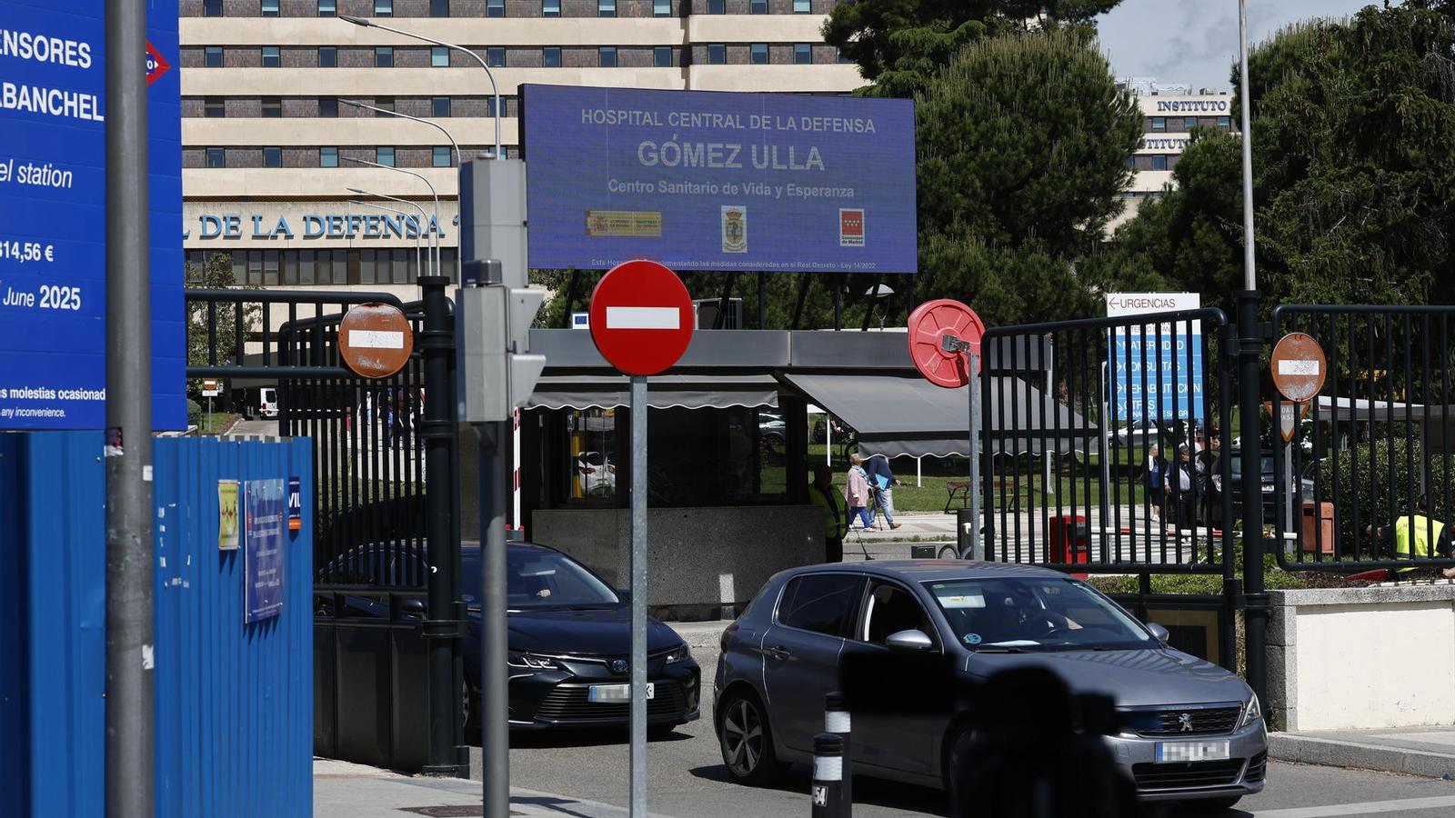 Exterior view of Gómez Ulla Hospital in Madrid.