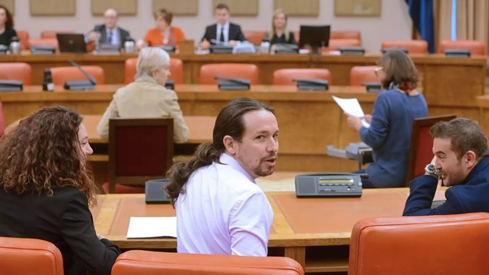 El líder de Podem, Pablo Iglesias, a la comissió d'aquesta tarda al Pacte de Toledo.