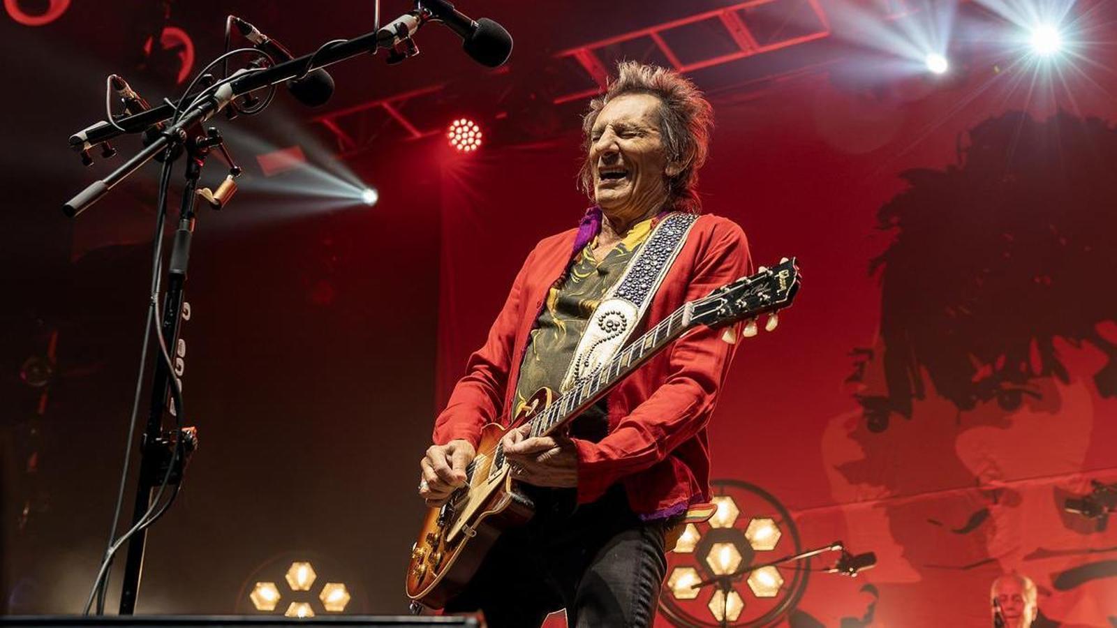 Ronnie Wood at the Razzmatazz venue in Barcelona.