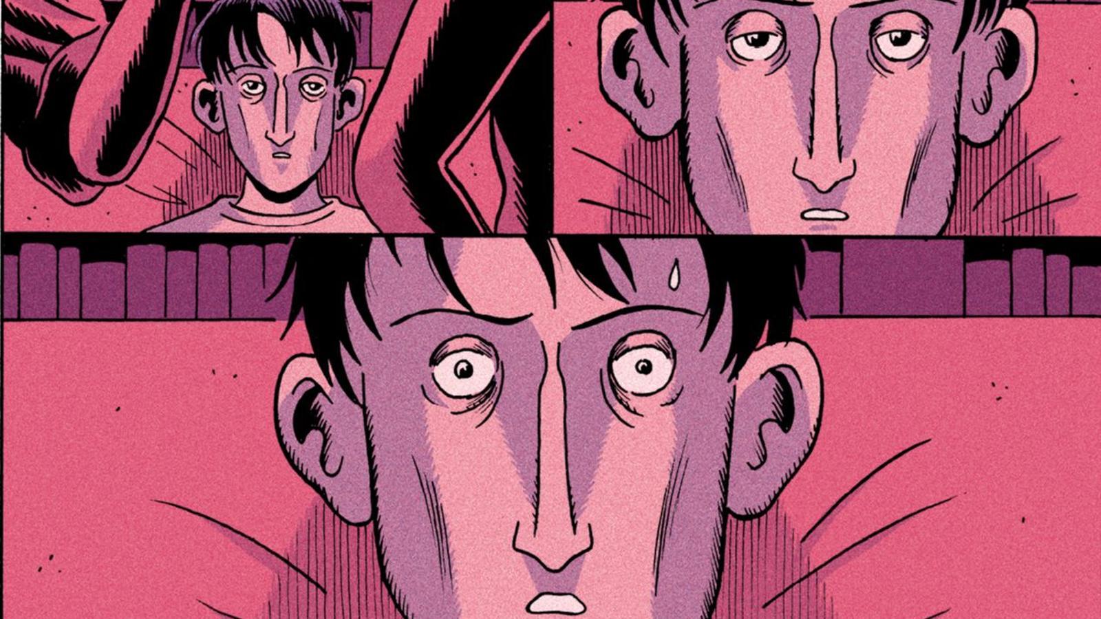 Detail from the comic 'The David Zimmerman Case'