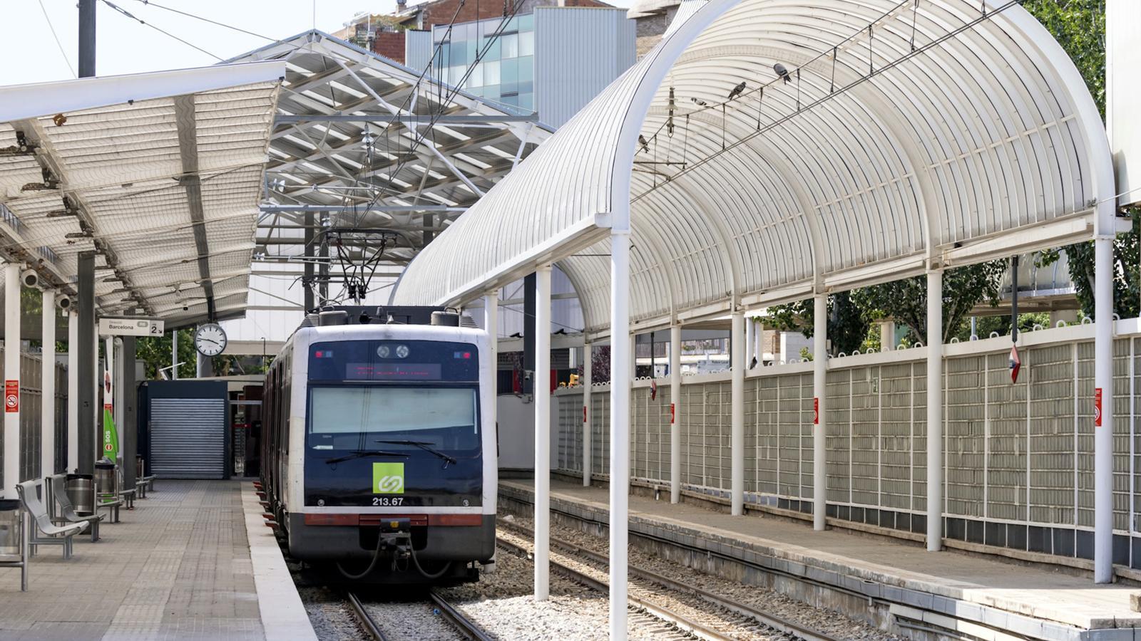 The FGC station in Igualada