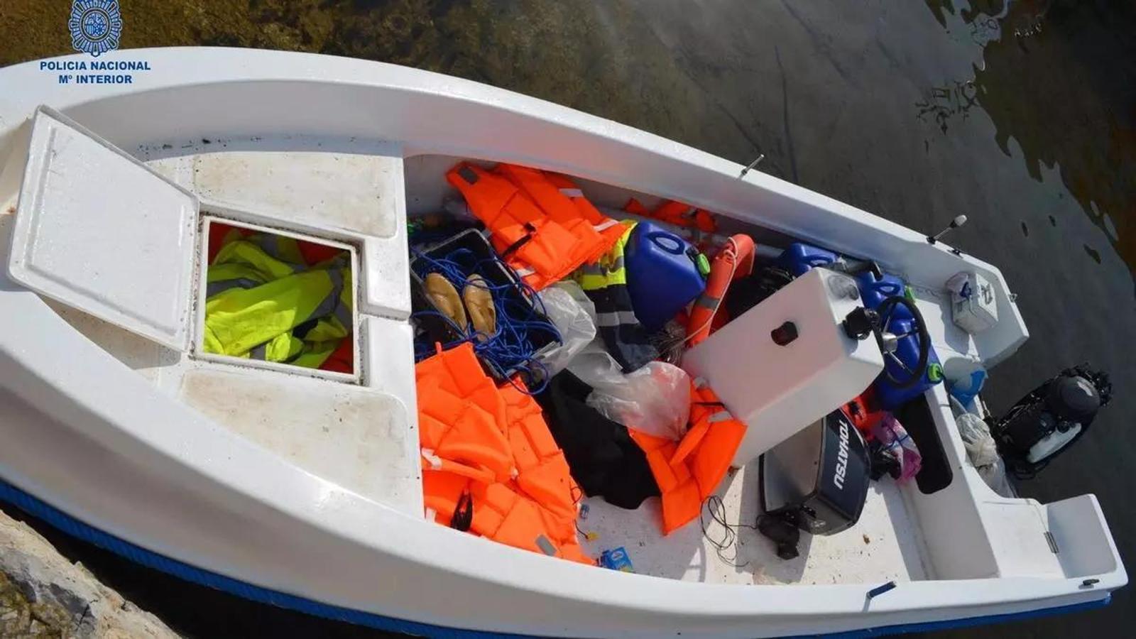 Patera arrives on the shores of the Balearic Islands