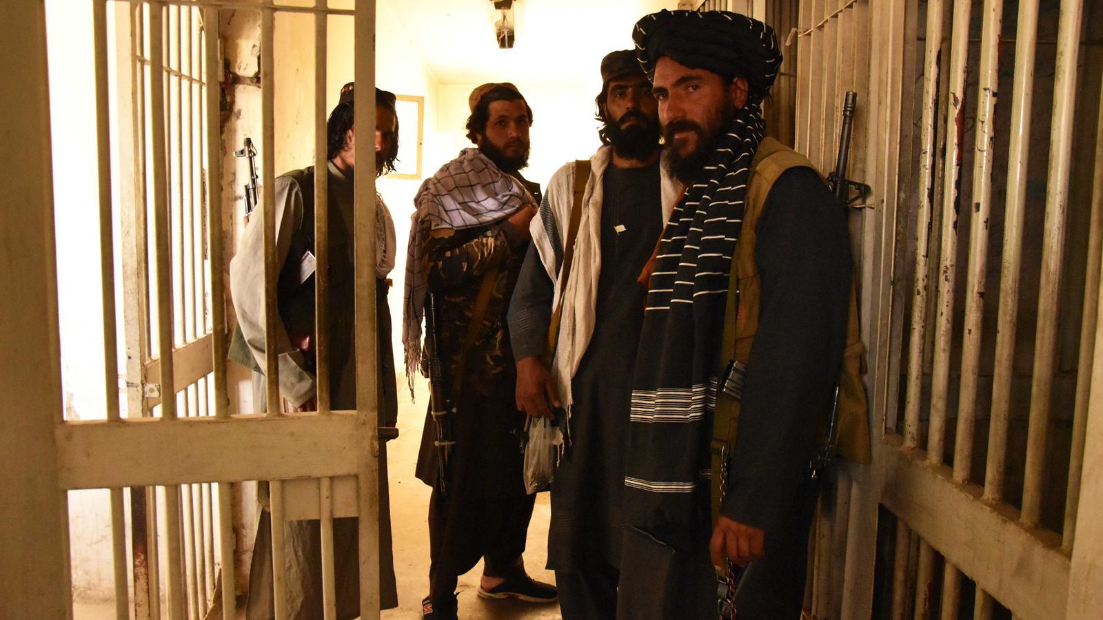 Taliban in Kabul prison where they released all the inmates.