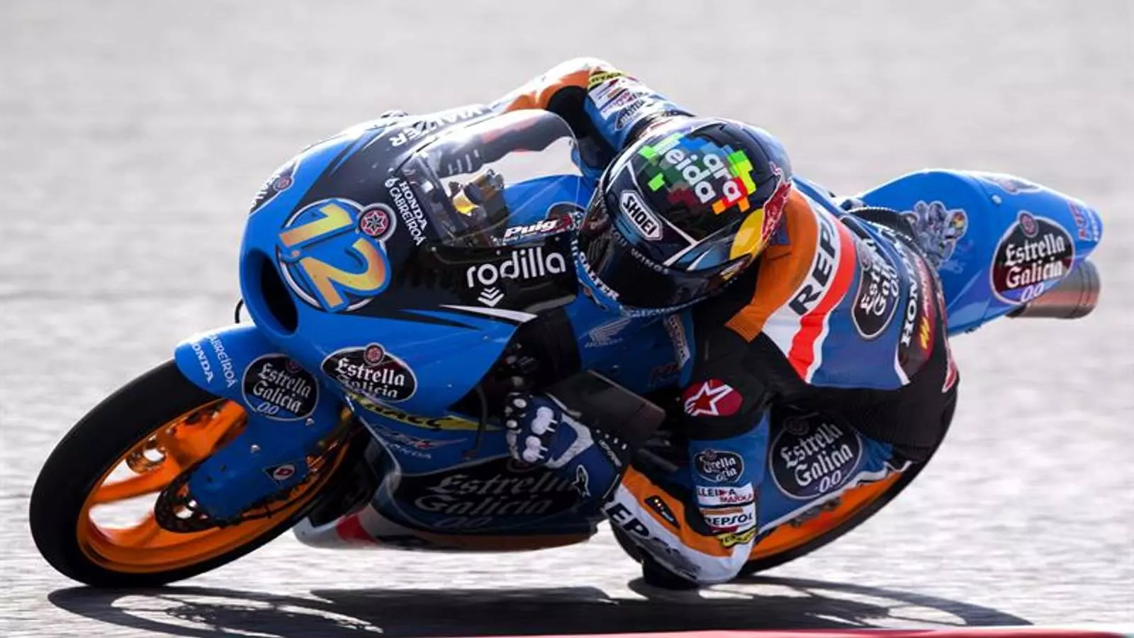 Àlex Márquez, pilot de Moto3, durant el GP de Catalunya / ALEJANDRO GARCÍA / EFE