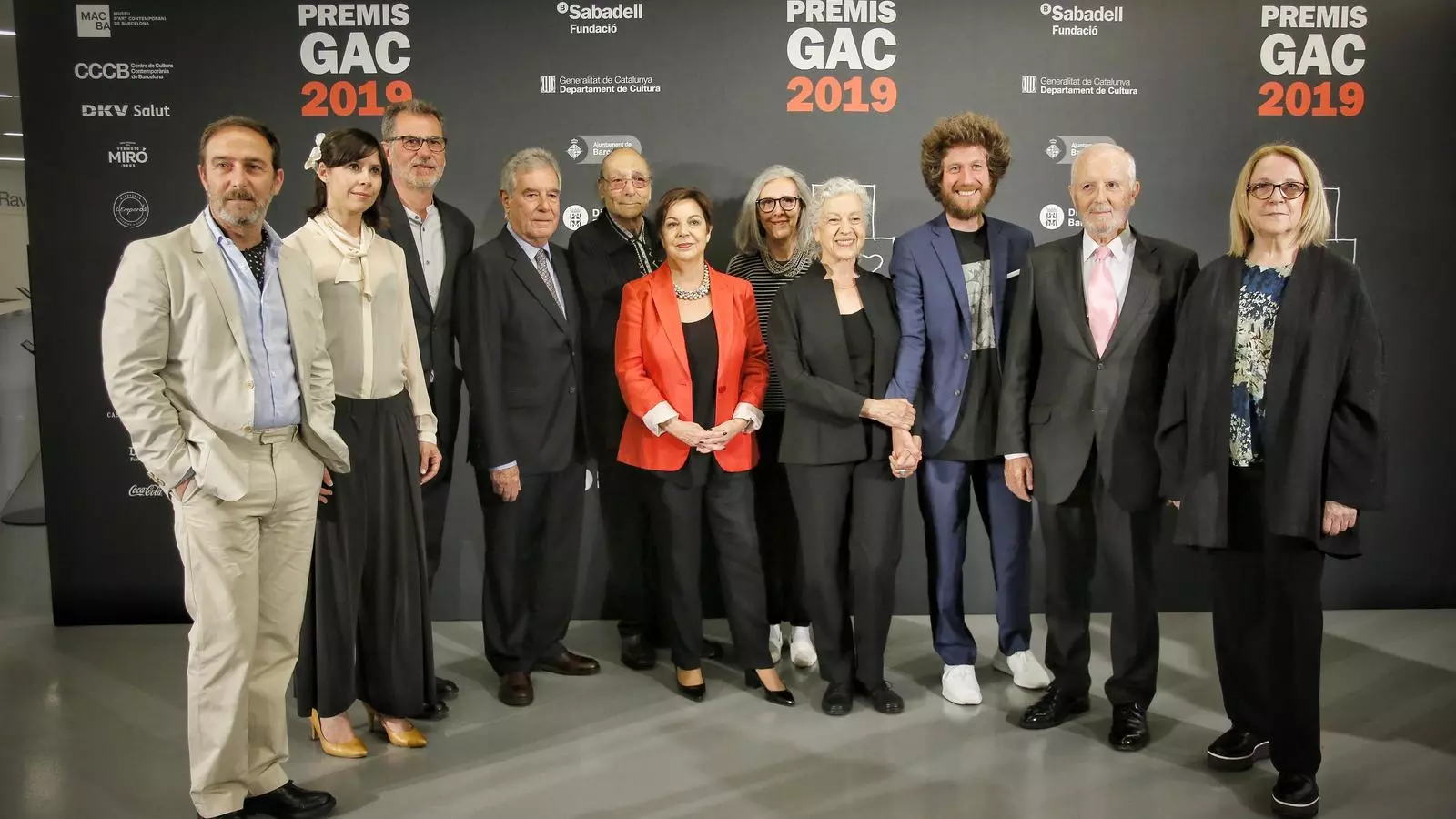 Foto de família dels Premis GAC 2019