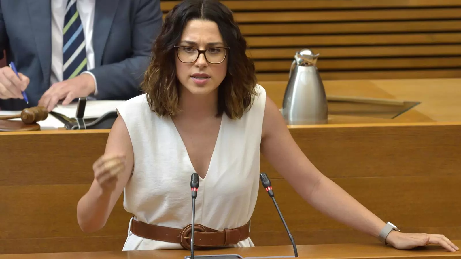 La nueva vicepresidenta, consejera de Igualdad y Polítiques Inclusives y portavoz del gobierno valenciano, Aitana Mas