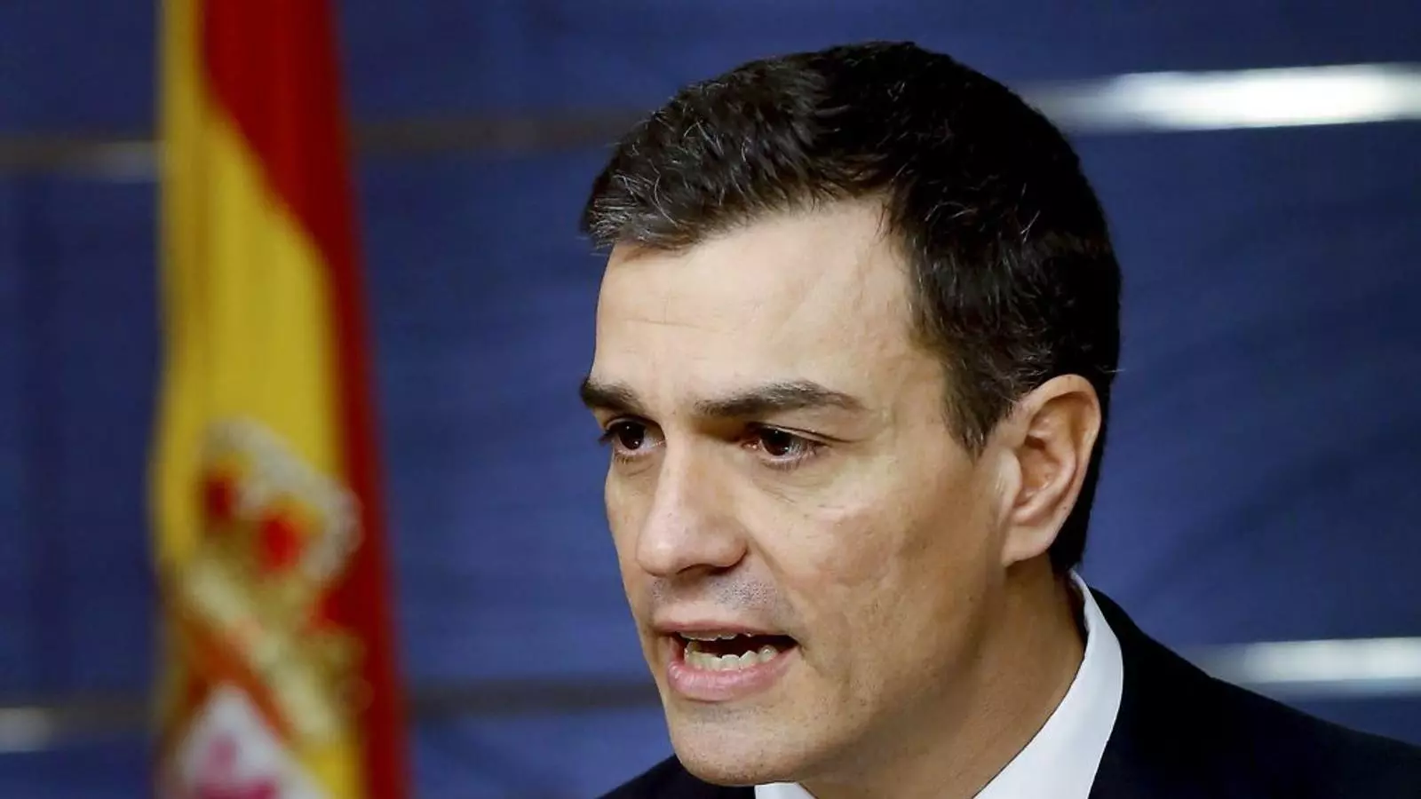 Pedro Sánchez després de reunir-se amb el rei.