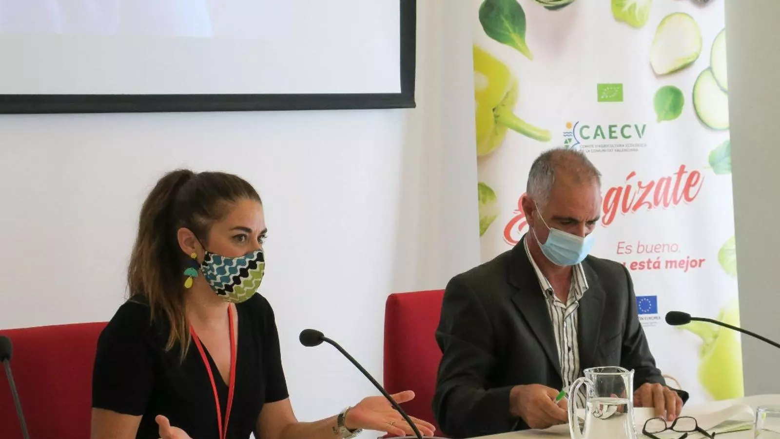 La conselleria d'Agricultura, Desenvolupament Rural, Emergència Climàtica i Transició Ecològica, Mirella Mollà, en la presentació de l'últim informe sobre la implantació de l'agricultura ecològica al País Valencià