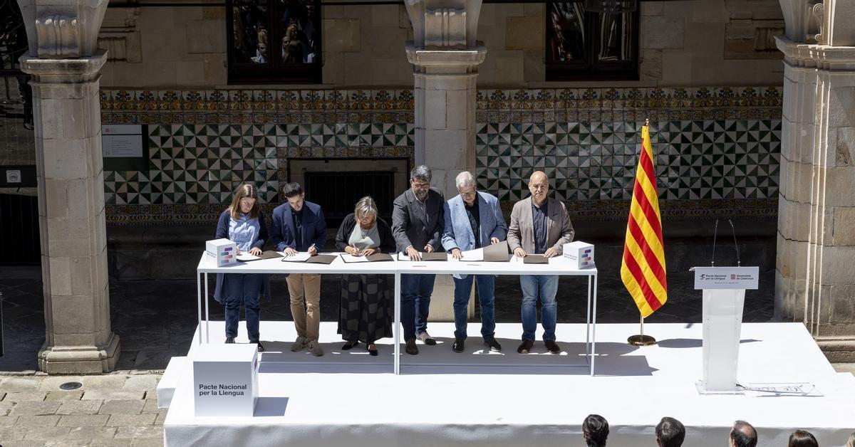 Primer any del Pacte Nacional per la Llengua: 