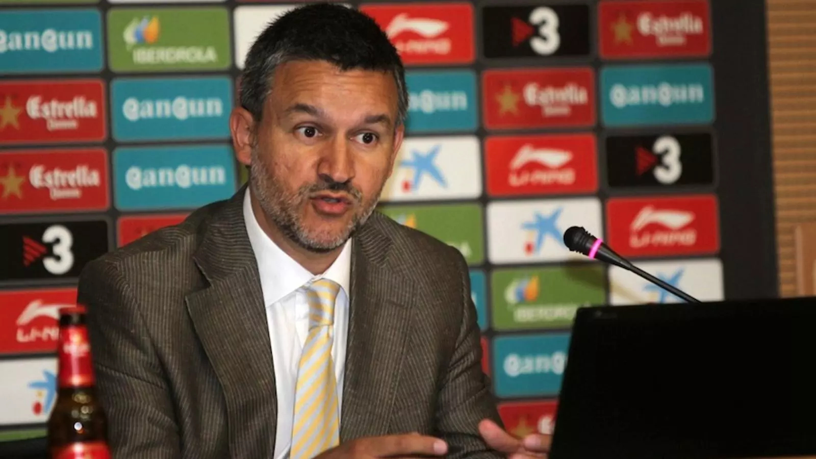 Cristóbal Casado, durant la roda de premsa de presentació