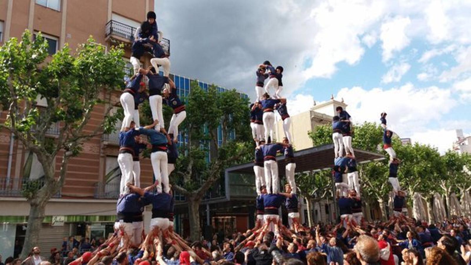 Els Capgrossos han atacat la clàssica de castells de set de manera simultània