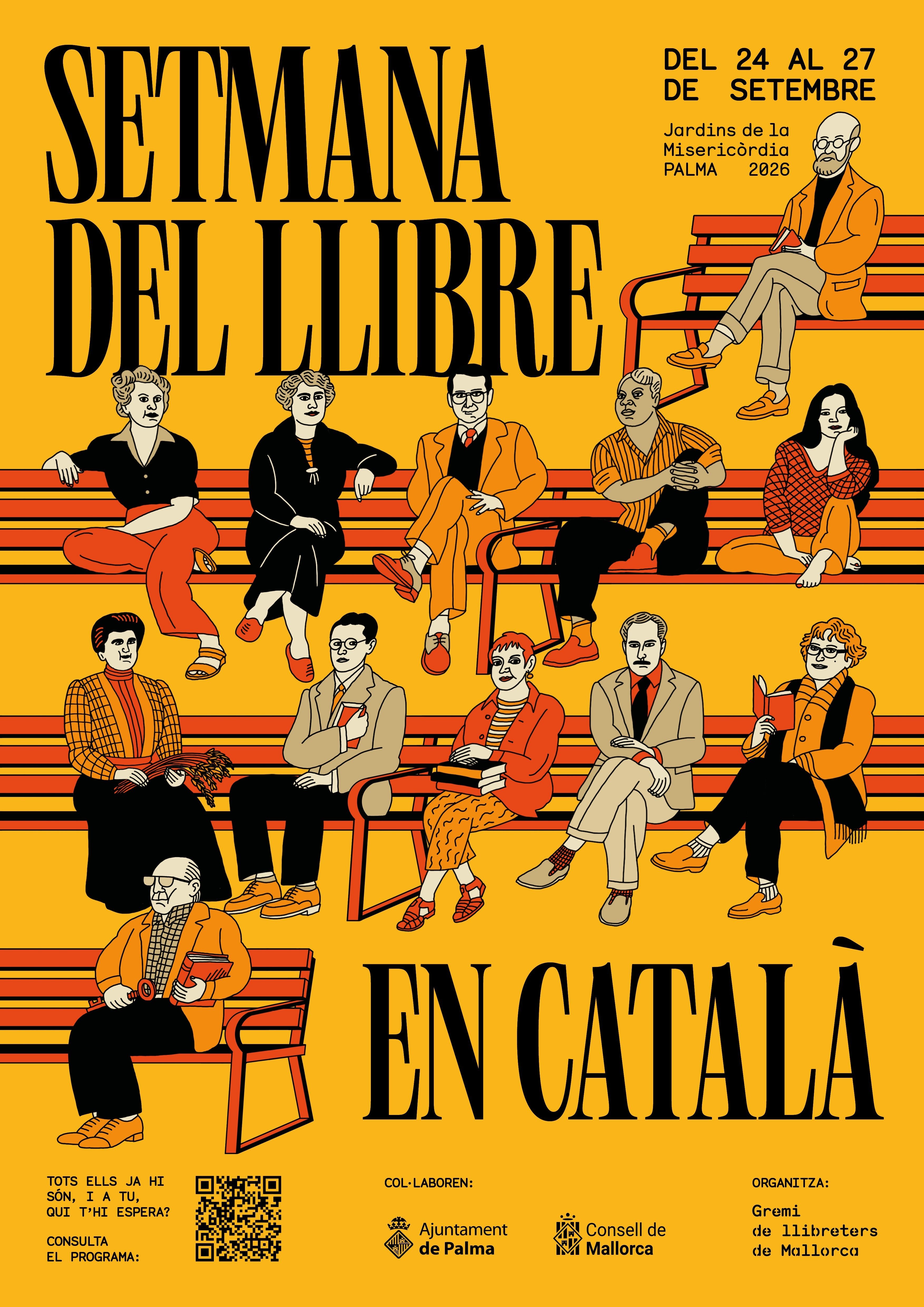 Cartell de la setmana del llibre en català 2026