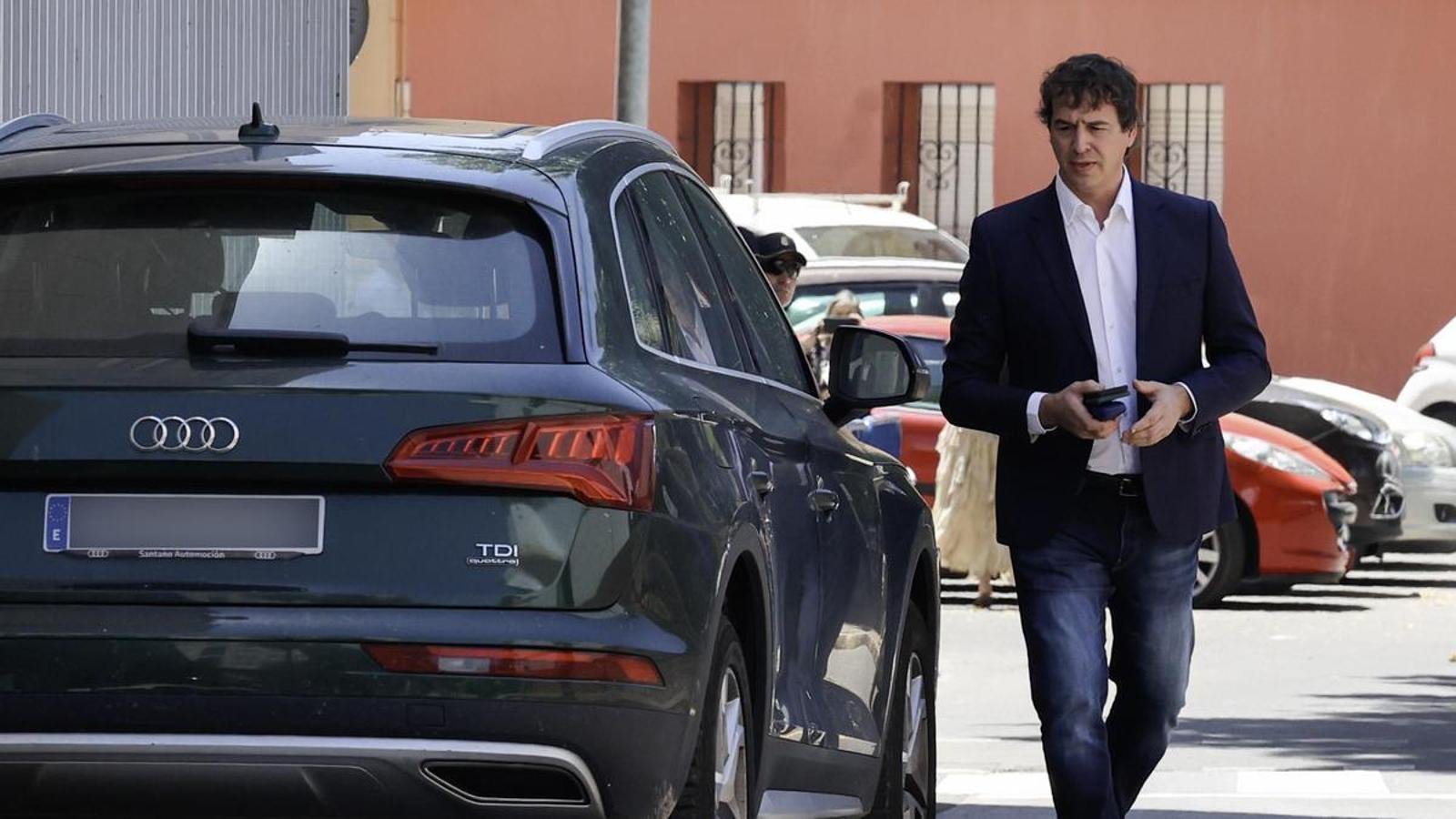 David Sánchez leaving the Badajoz Court last Thursday