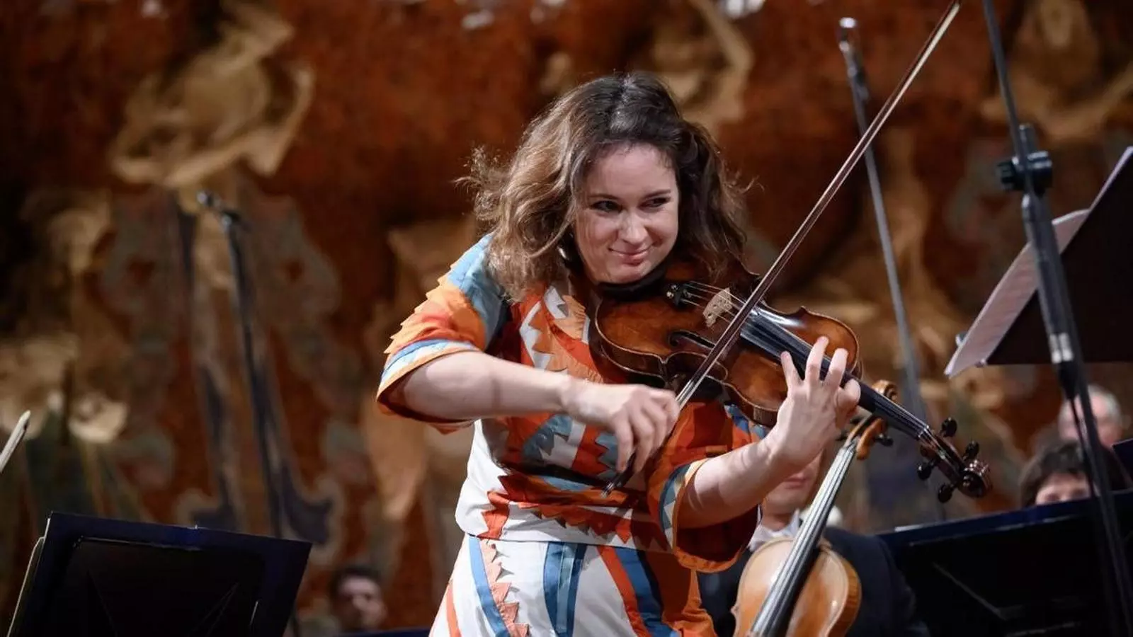 La vilonista Patricia Kopatchinskaja al Palau de la Música.