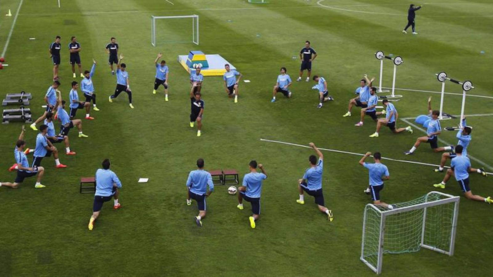 L'Atlètic entrenant-se / EFE