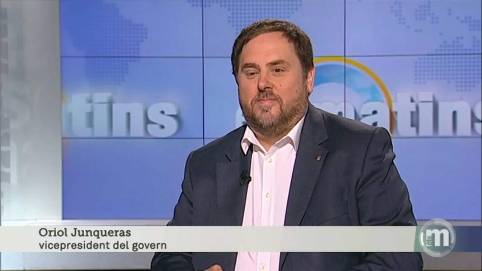 Oriol Junqueras en una entrevista a TV3