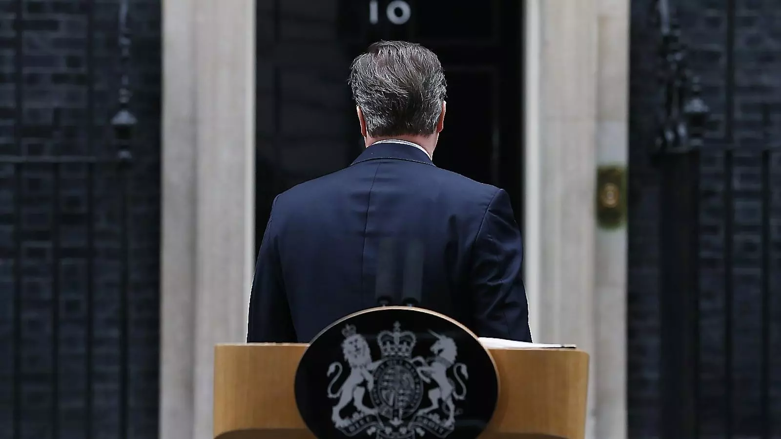 El primer ministre britànic, David Cameron, va anunciar ahir la convocatòria del referèndum des de la porta del número 10 de Downing Street.