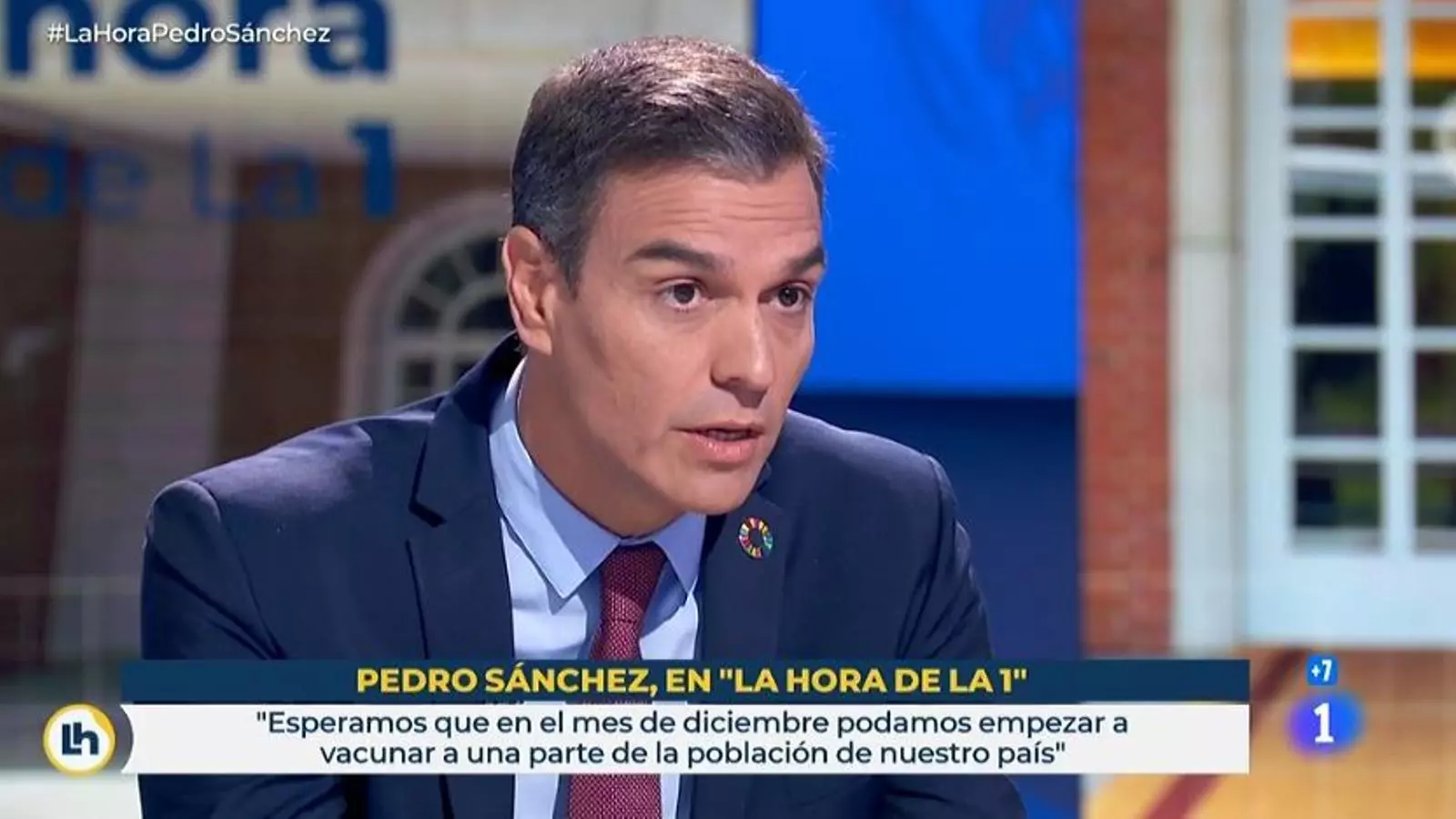 El president del govern espanyol, Pedro Sánchez, en una entrevista a TVE.