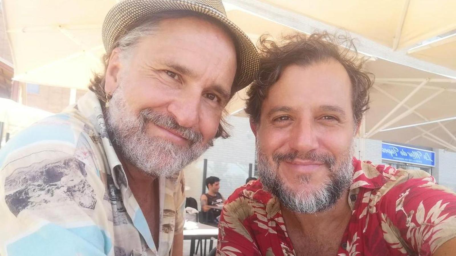 Paul Berrondo, actor and director, and Jose, set designer