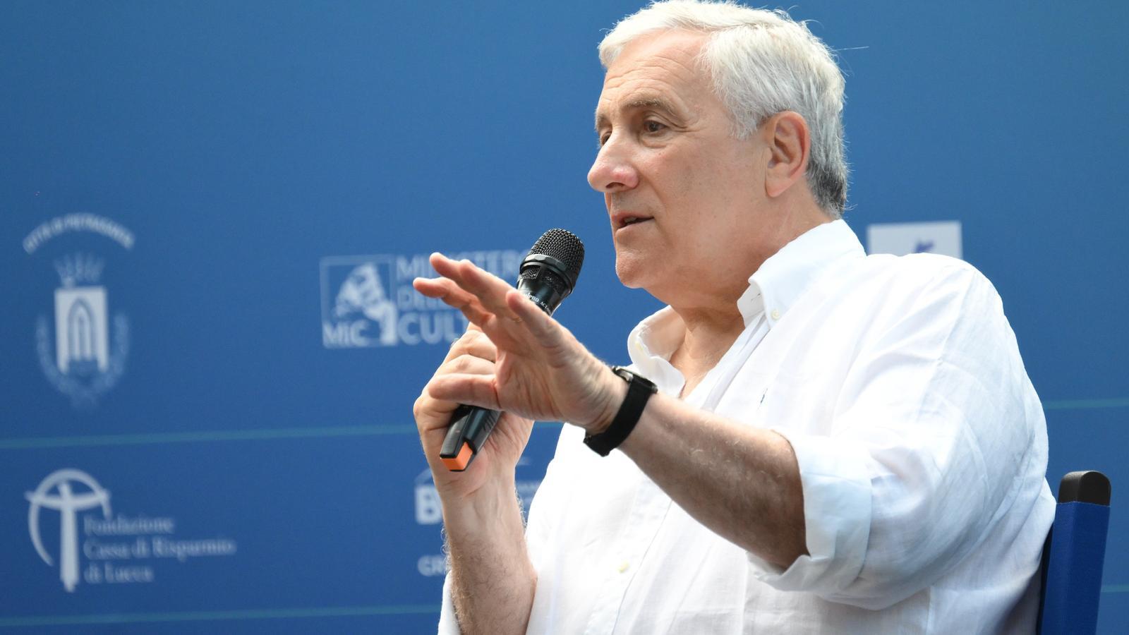 El ministro de Exteriores de Italia, Antonio Tajani, en una imagen reciente