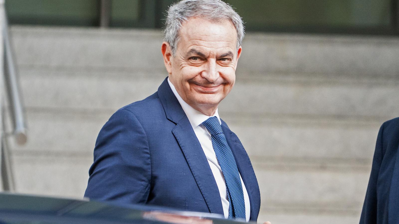 José Luis Rodríguez Zapatero llegando a la Audiencia Nacional el pasado 17 de junio.
