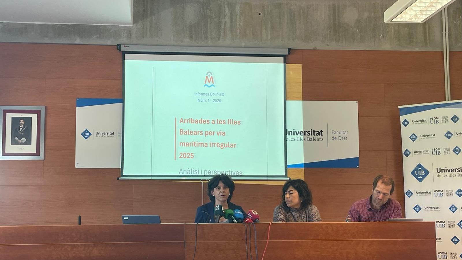 Presentación del informe 'Llegadas a las Islas Baleares por vía marítima irregular 2025'