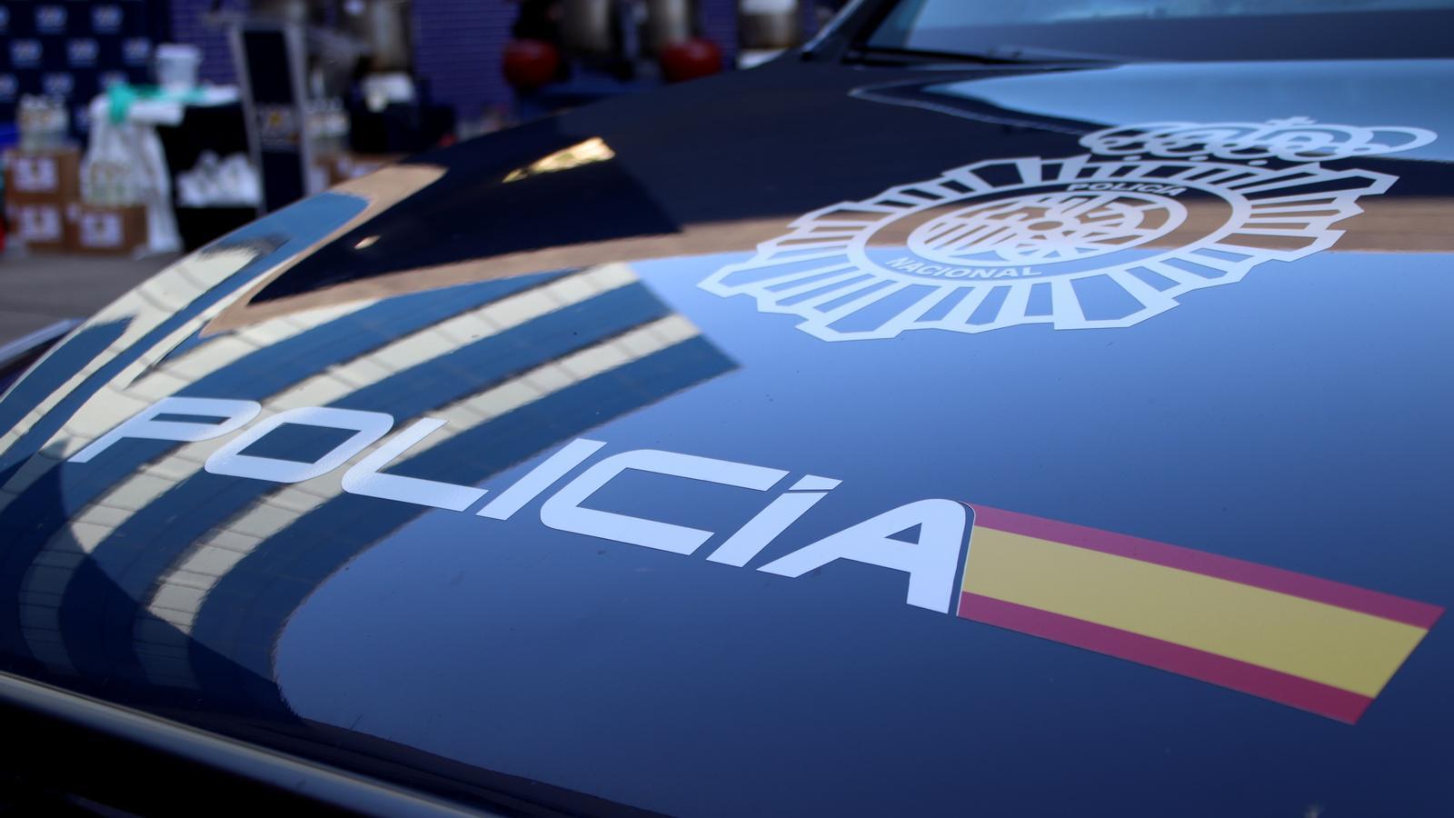 Stock image of a National Police car