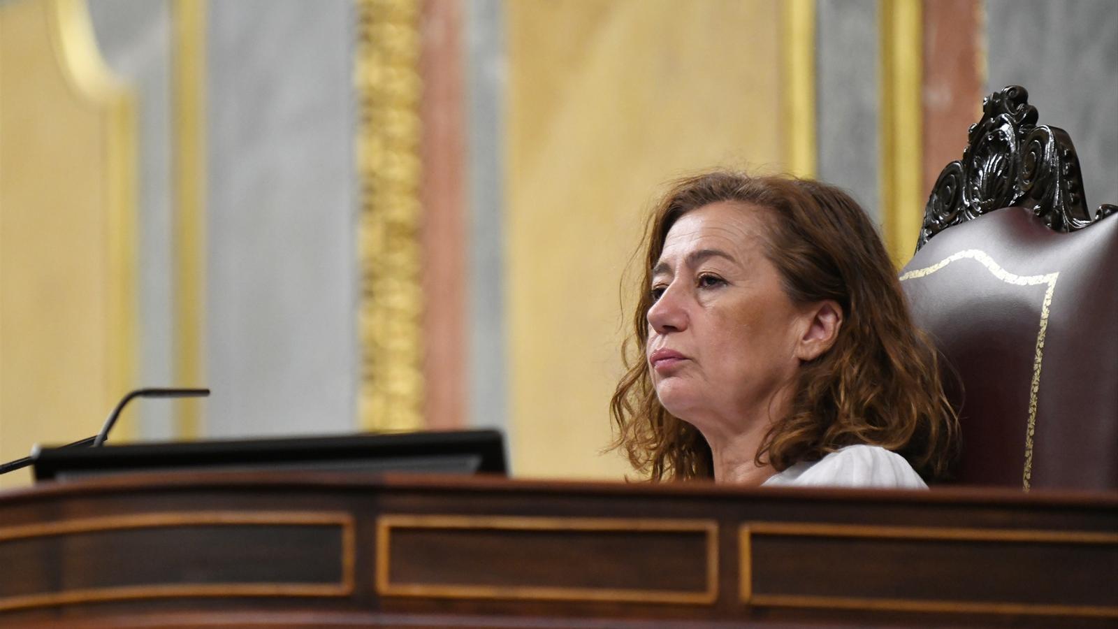 Francina Armengol presidiendo un pleno del Congreso de los Diputados el pasado mes de septiembre