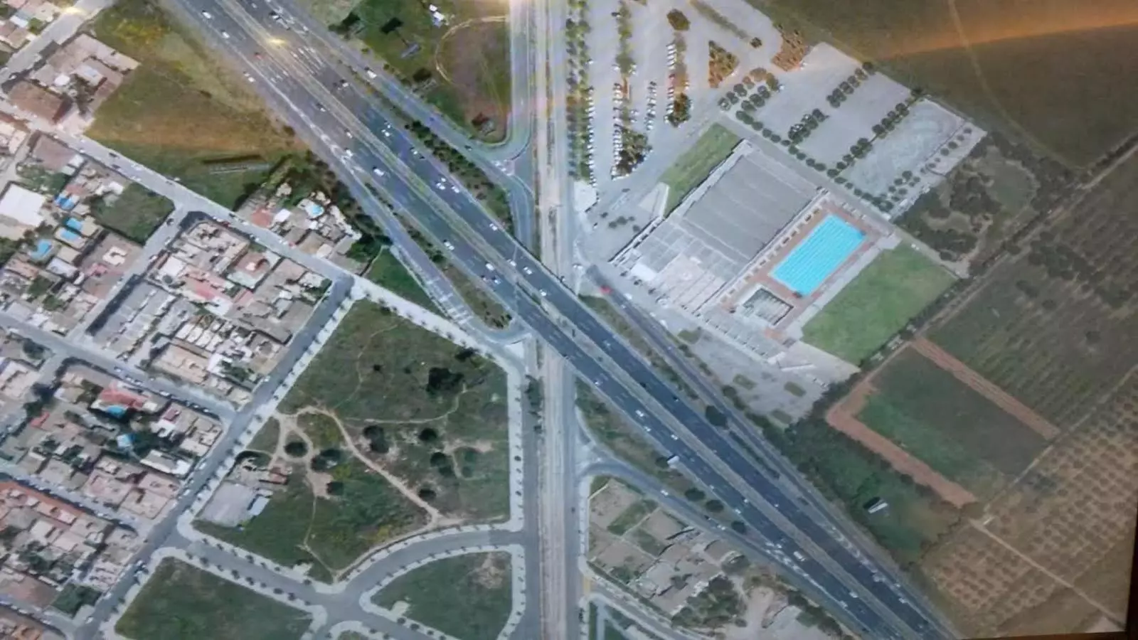 Imatge aèria de la zona.