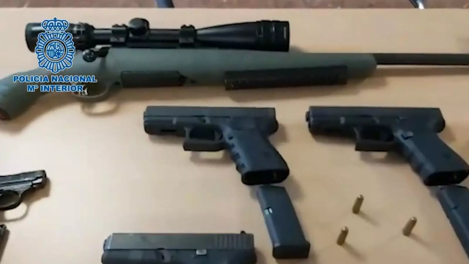 Armes incautades al detingut