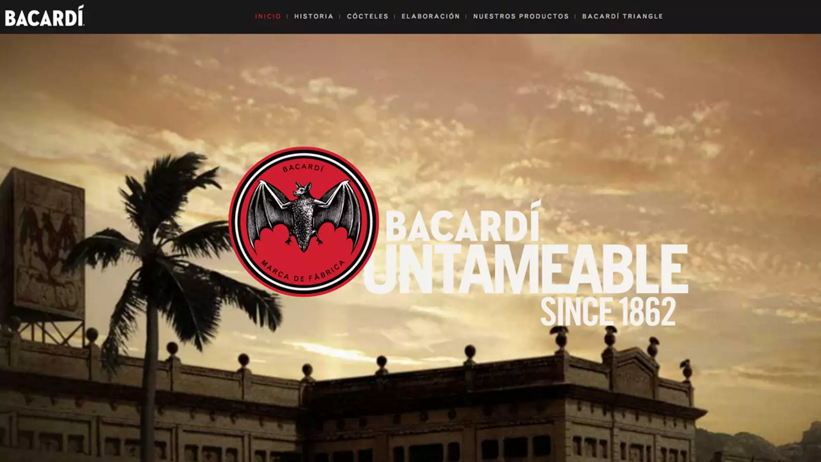 Una imatge de la web corporativa de Bacardi. ARA