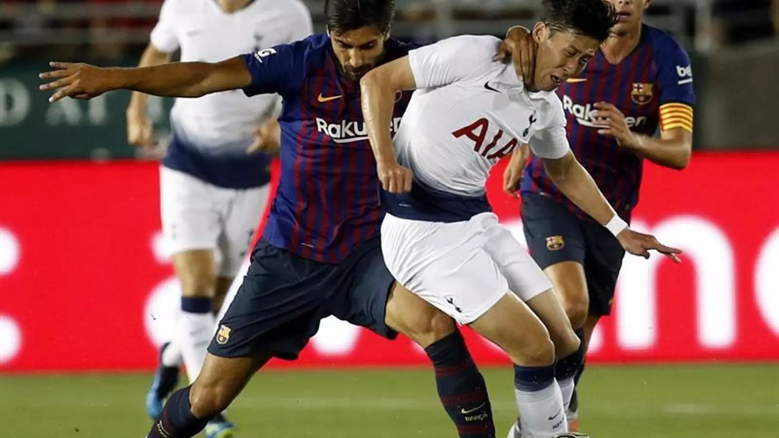 André Gomes , durant el partit contra el Tottenham