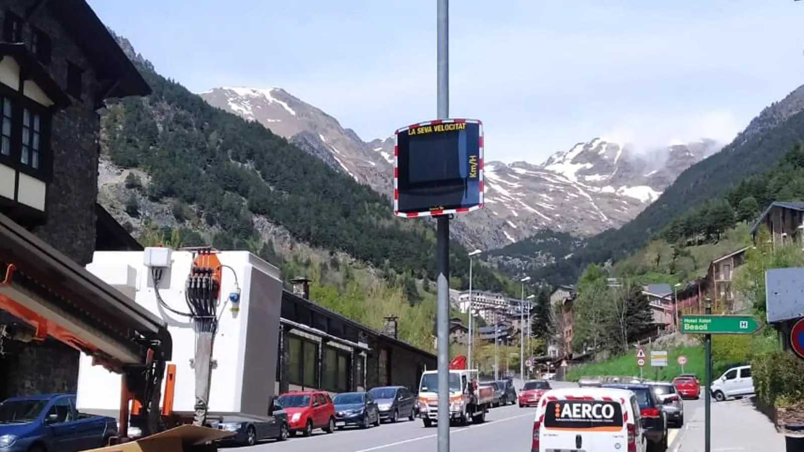 El radar que s'ha instal·lat a Arinsal.