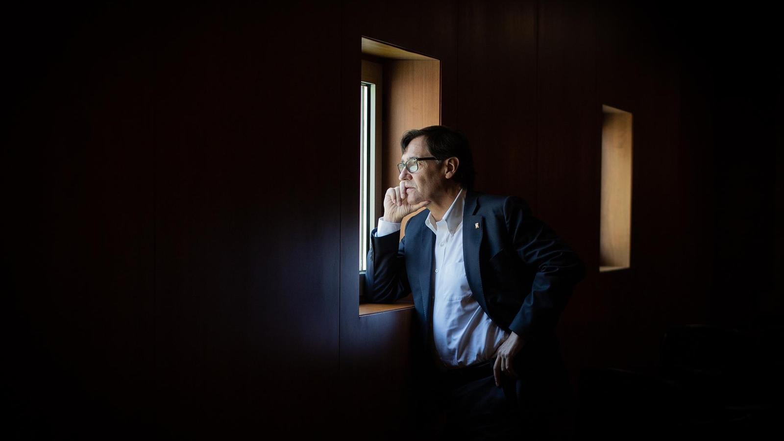 El líder del PSC al Parlamento , Salvador Illa.