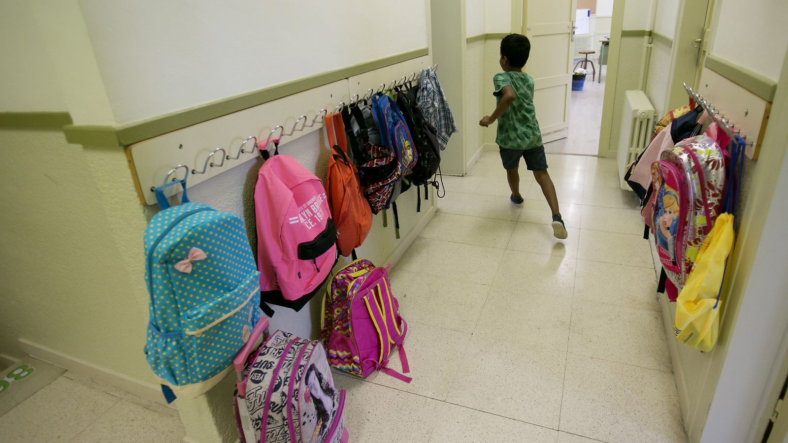 A child in an educational center