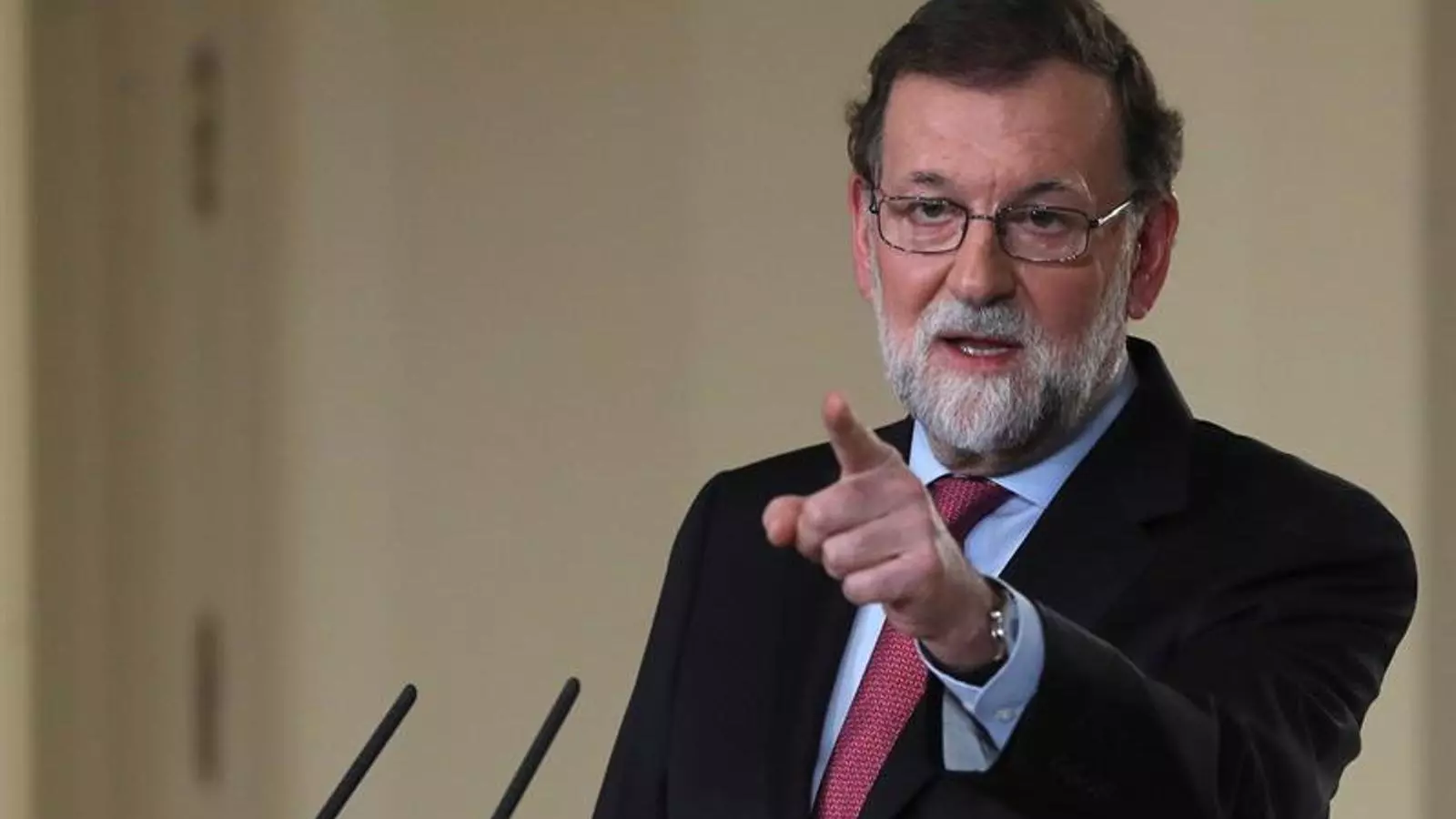 El president del govern espanyol, Mariano Rajoy, durant la compareixença des de la Moncloa per fer el tradicional balanç de final d'any. EFE