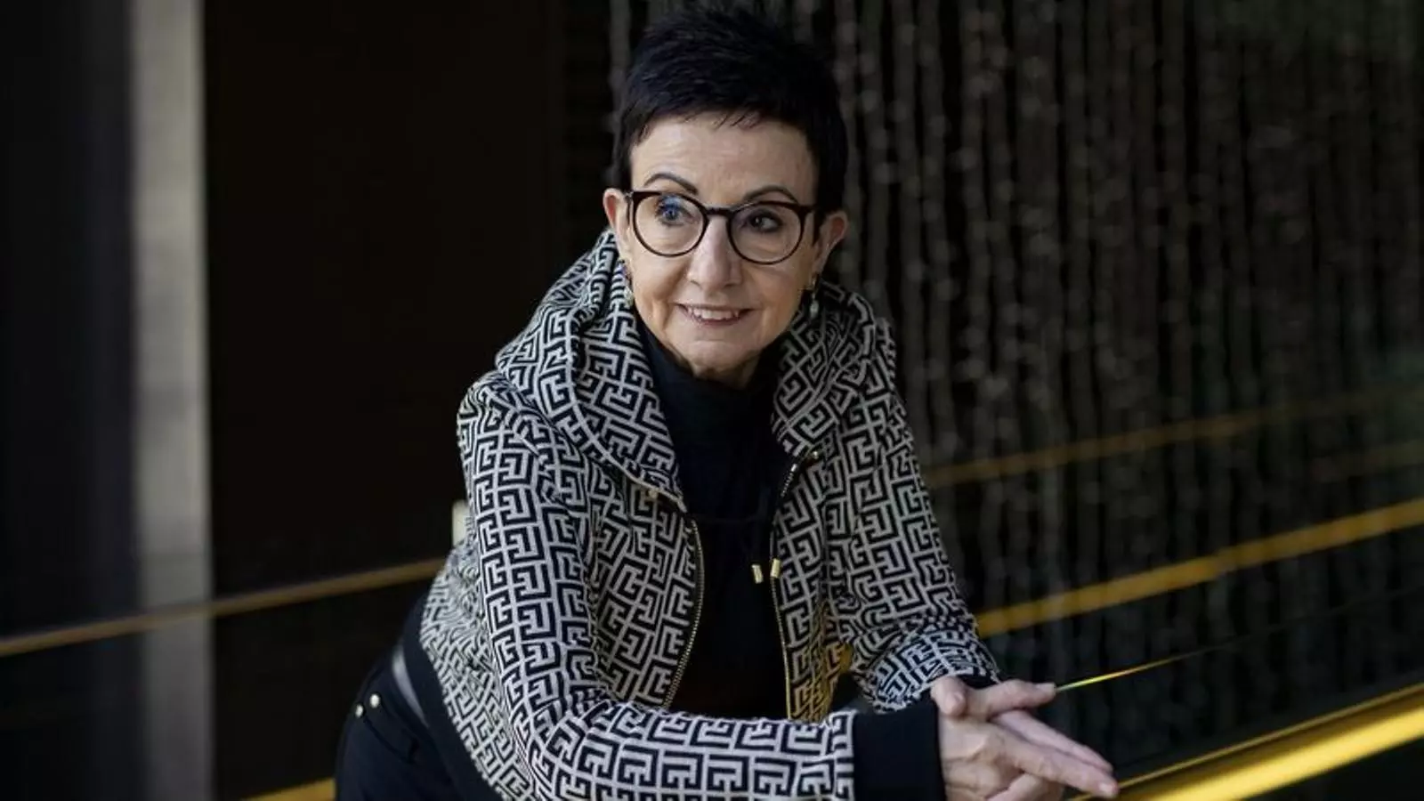 La cuinera Carme Ruscalleda al vestíbul de l'Hotel Mandarin Barcelona