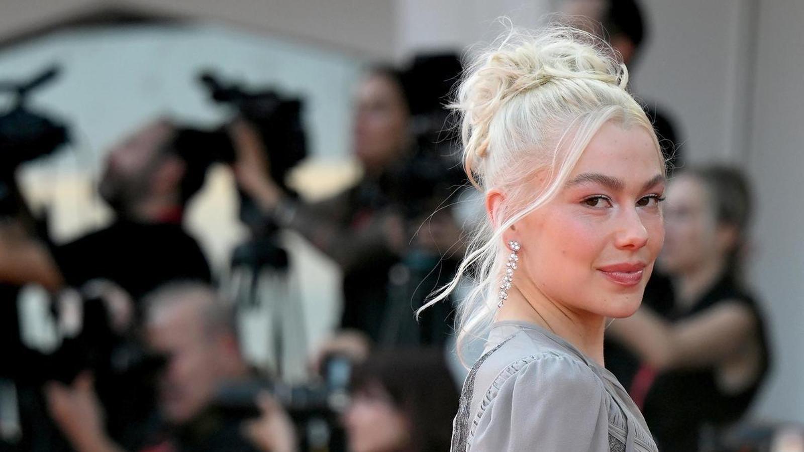 The North American artist Phoebe Bridgers at the Venice Film Festival.