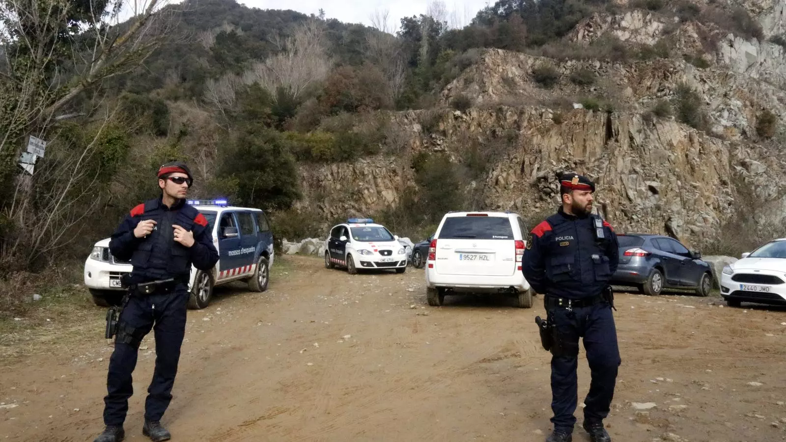 Un moment de la reconstrucció d'aquesta tarda al pantà de Susqueda