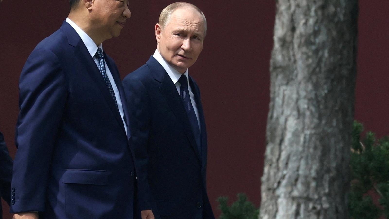 Xi Jinping y Vladímir Putin, el año pasado en la visita del presidente ruso a China.