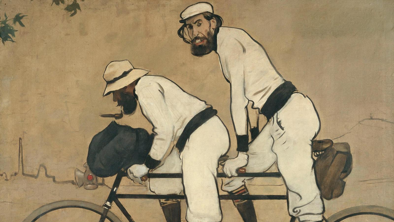 'Ramon Casas y Pere Romeu en un tándem', de Ramon Casas