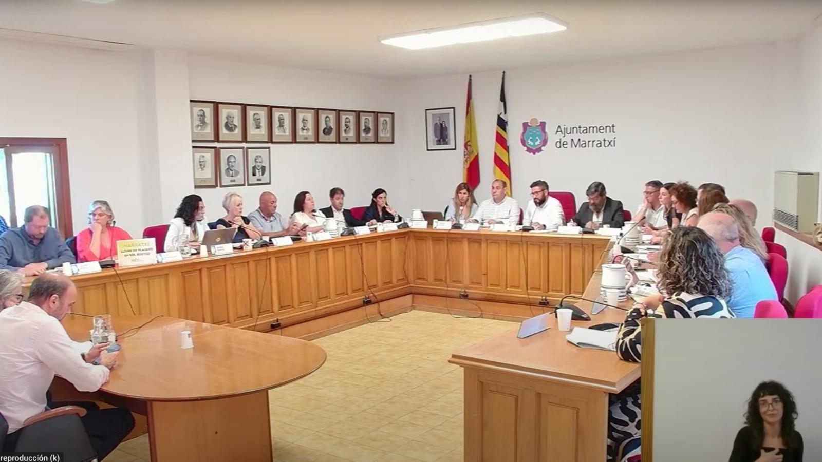 Pleno del ayuntamiento de Marratxí.