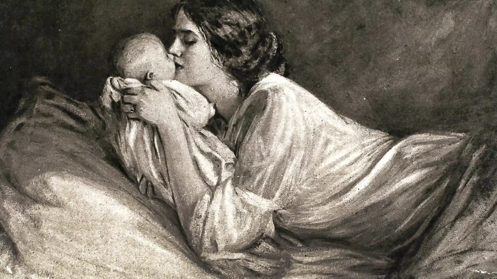 Una madre con su hijo