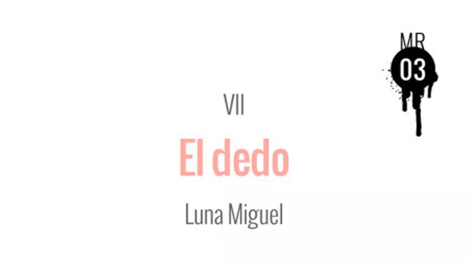 Portada del llibre 'El dedo'