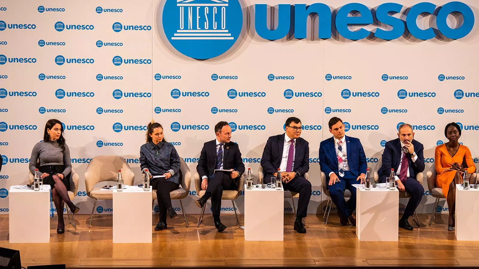 El cap de Govern, Xavier Espot, durant la seva intervenció al debat d’alt nivell sobre joves i multilateralisme de la Unesco. / EFE
