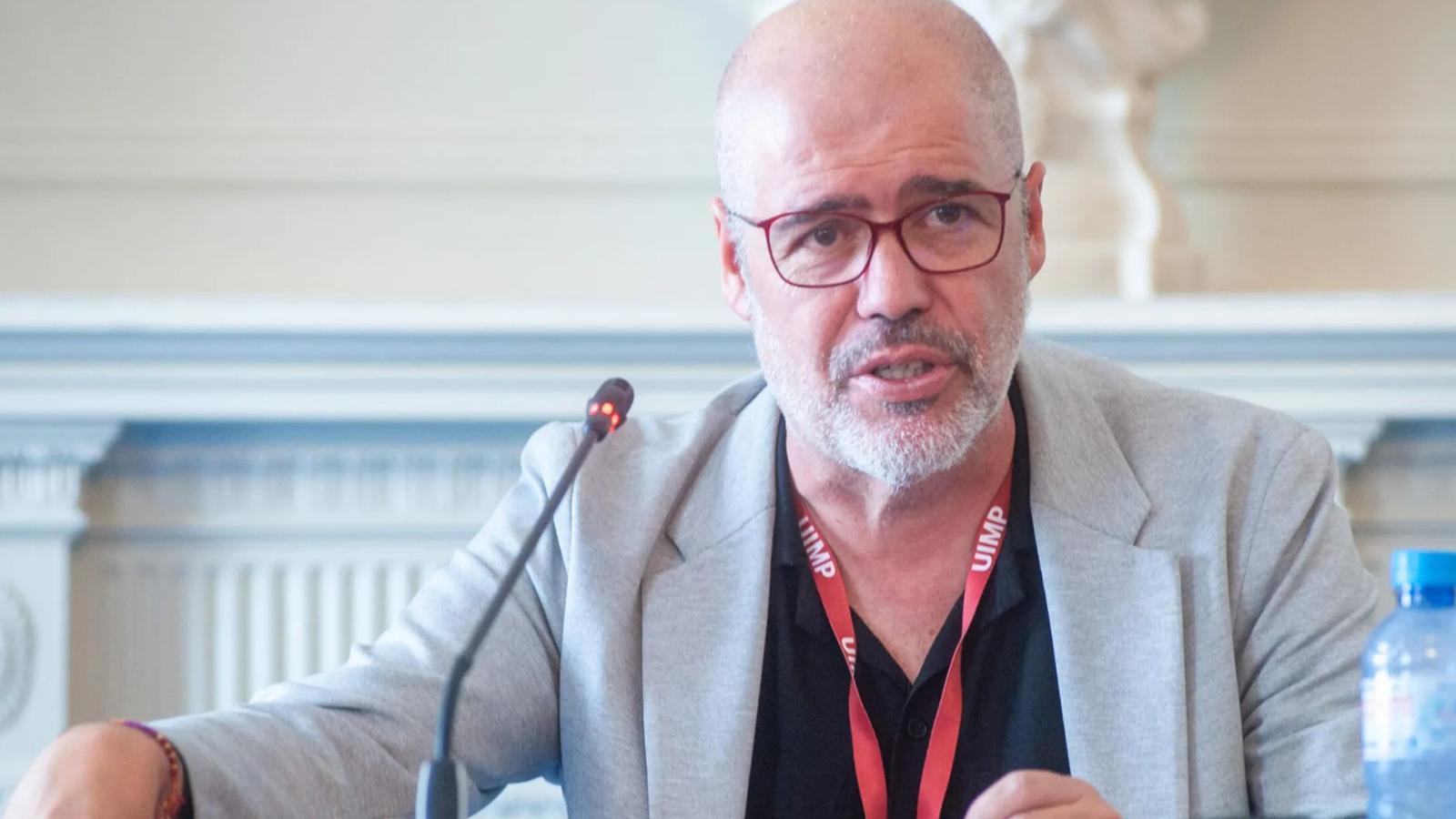 El secretario general de CCOO, Unai Sordo, este jueves en Santander