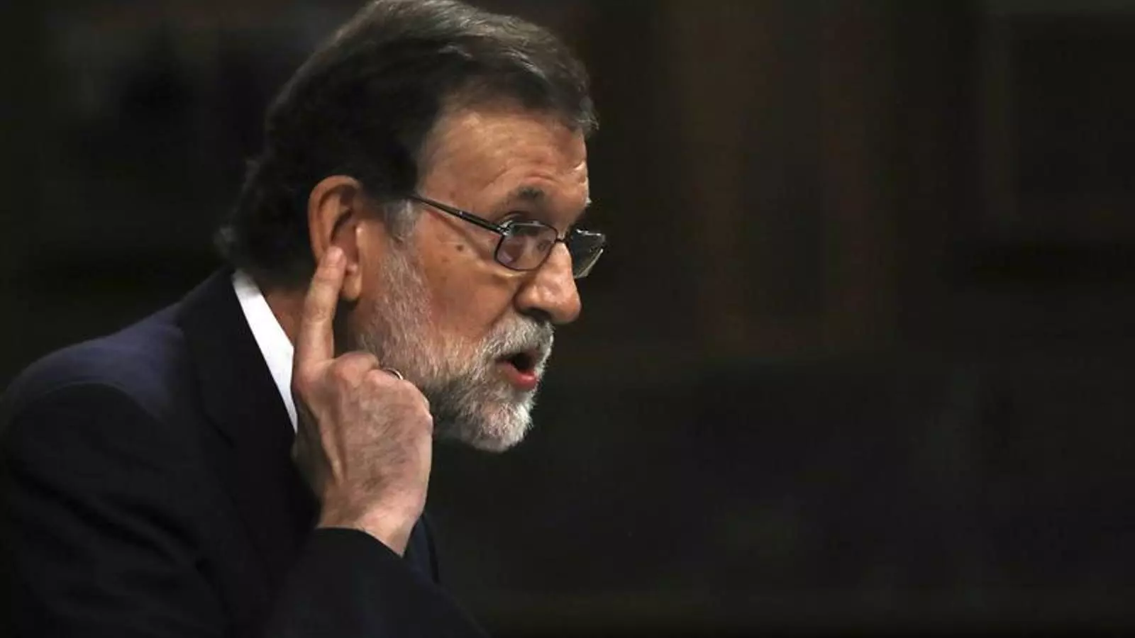 Mariano Rajoy, durant el debat de la moció de censura de Podem al Congrés. EFE