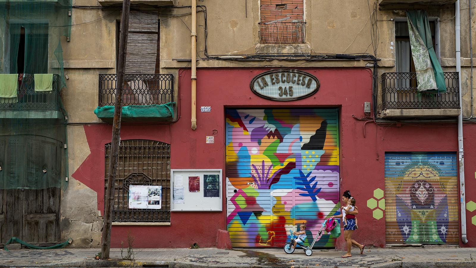The entrance to La Escocesa, a creative space and in the future also a space for public housing.