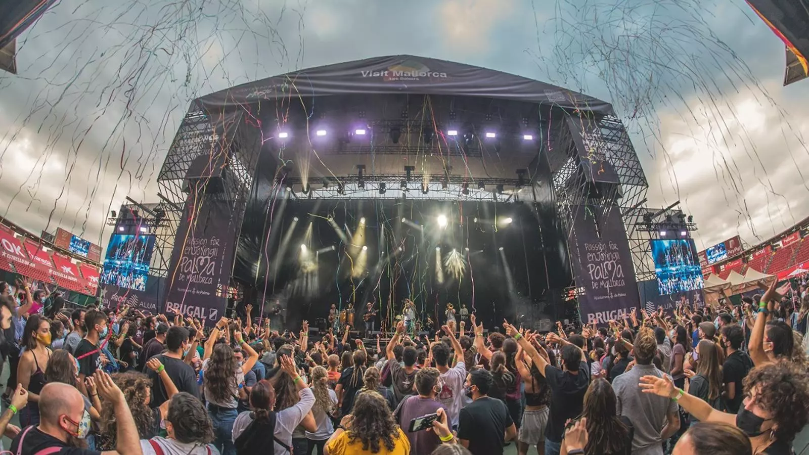 Un moment del concert de Xanguito en el marc del Visit Mallorca Estadi.