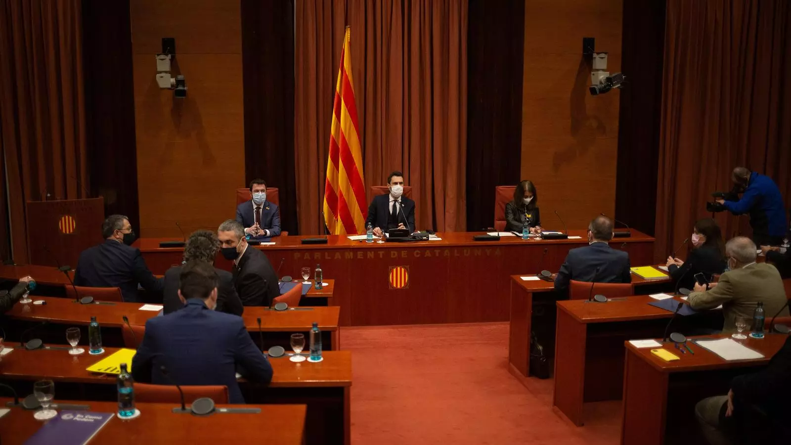 Reunió de la taula de partits que s'ha celebrat aquest divendres al Parlament